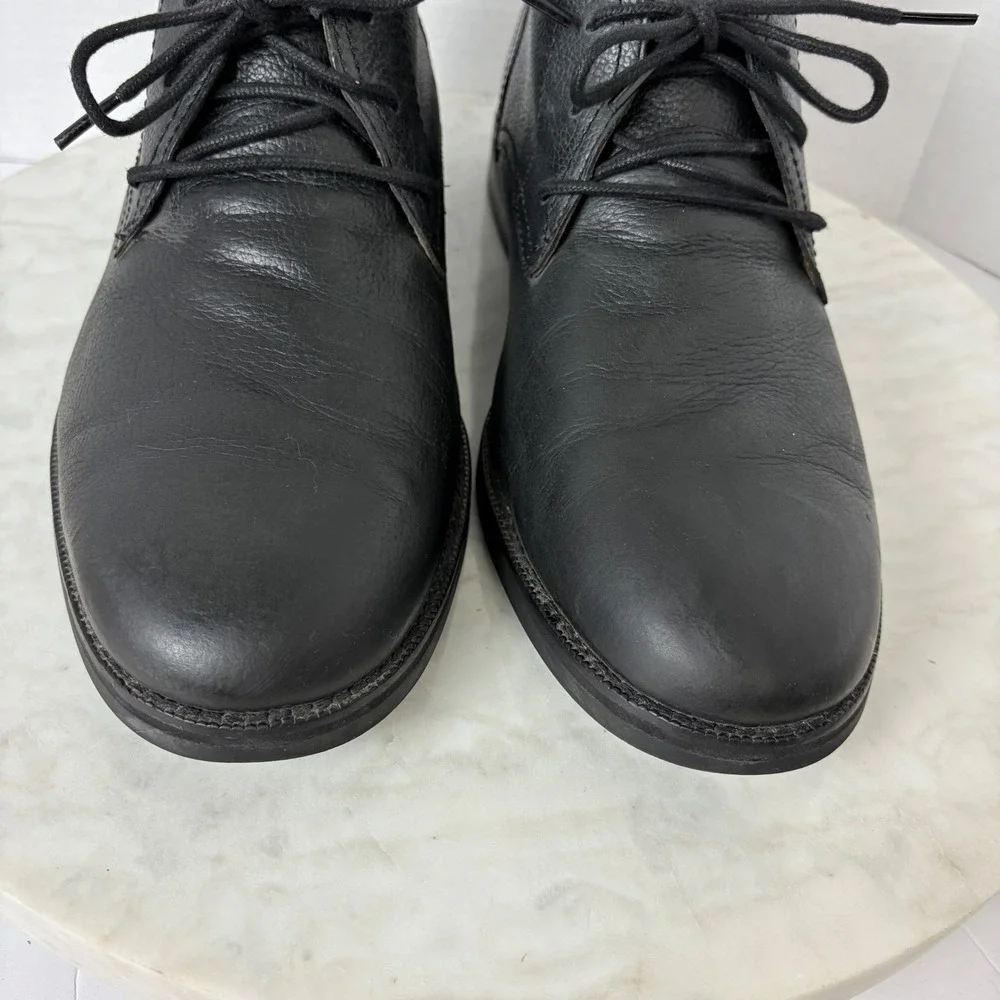 Cole Haan Men's Ankle Chukka Boots Black Leather Lace Up‎ Dress Shoes Size 11.5M